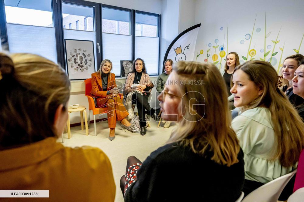 Queen Maxima Visits Promising Start Zeist - Netherlands