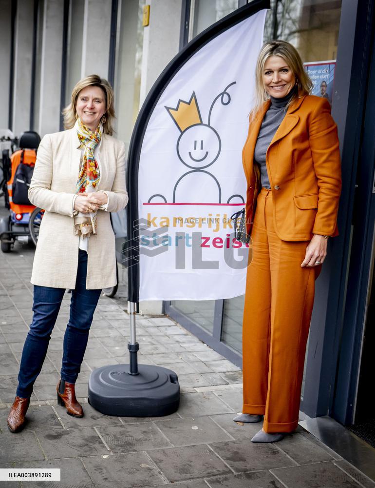 Queen Maxima Visits Promising Start Zeist - Netherlands