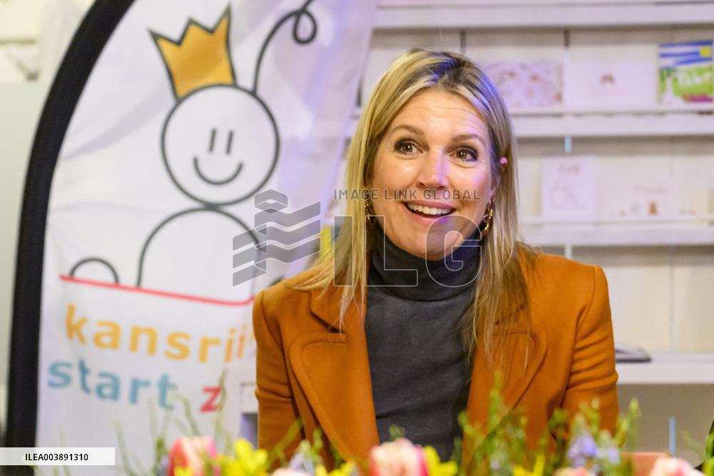 Queen Maxima Visits Promising Start Zeist - Netherlands