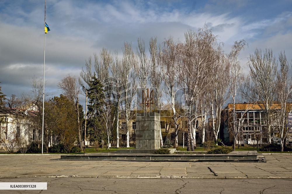 Front-line Orikhiv in winter