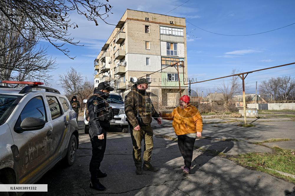 Front-line Orikhiv in winter