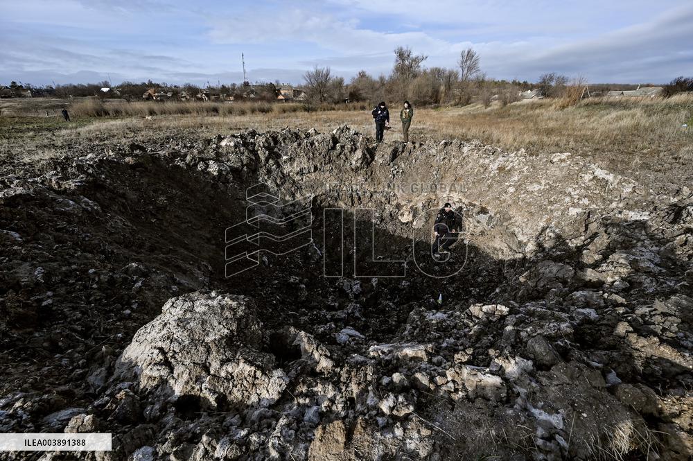 Front-line Orikhiv in winter