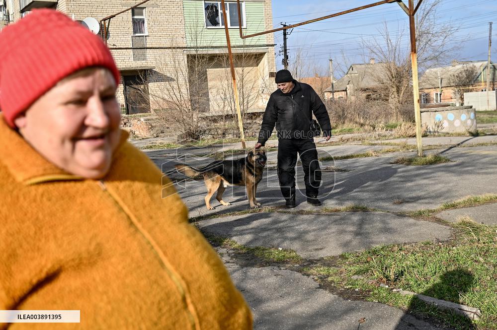 Front-line Orikhiv in winter