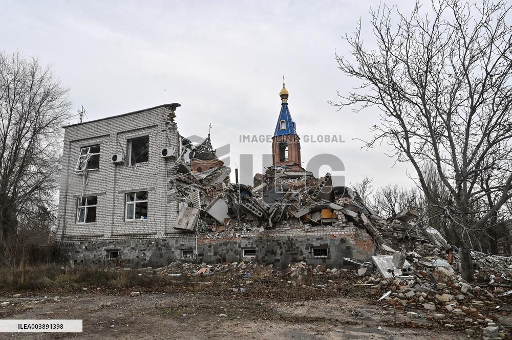 Front-line Orikhiv in winter