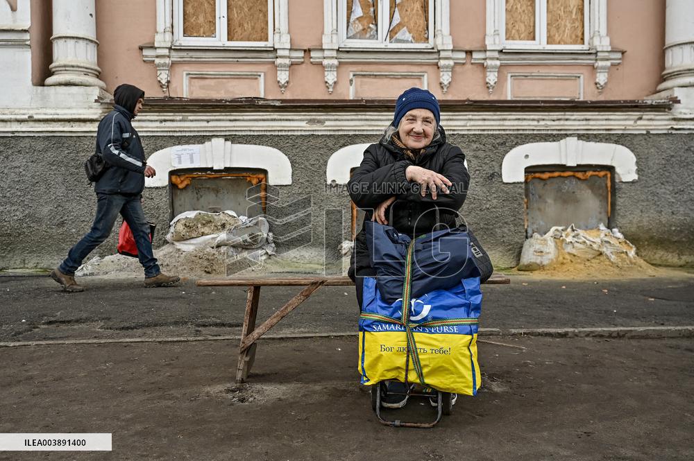 Front-line Orikhiv in winter