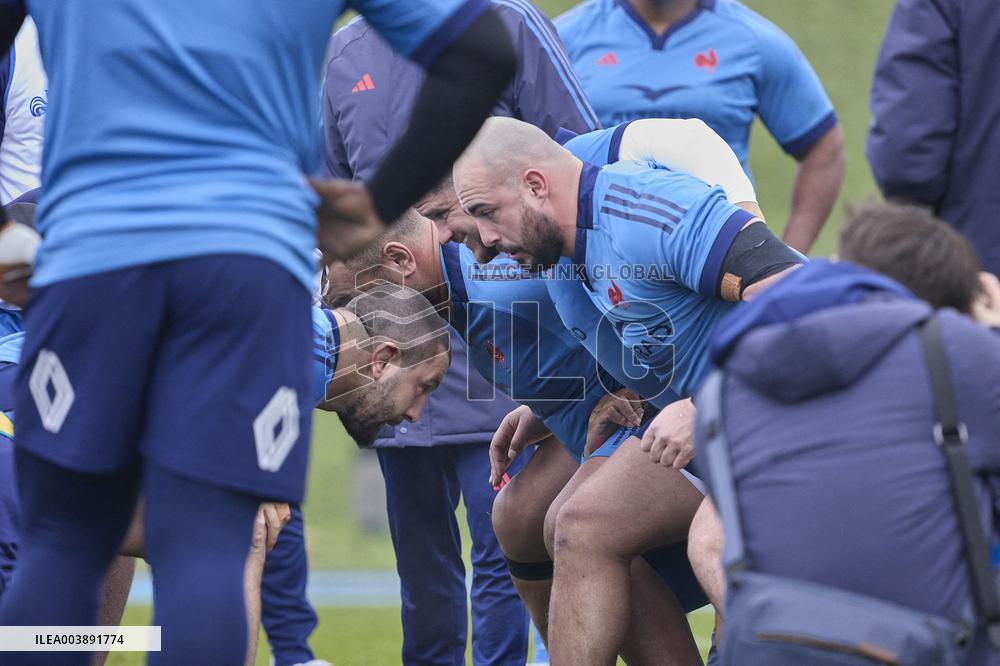 Training of the French rugby team - Marcoussis