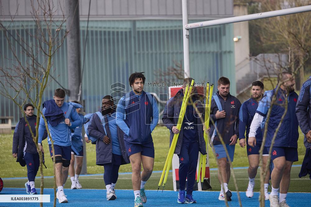 Training of the French rugby team - Marcoussis