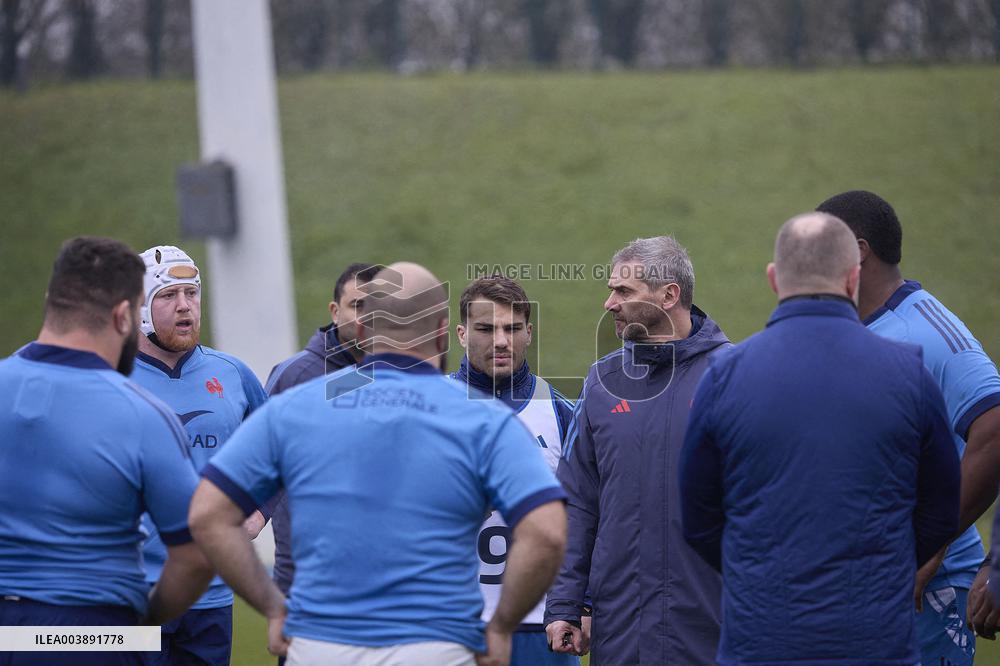 Training of the French rugby team - Marcoussis