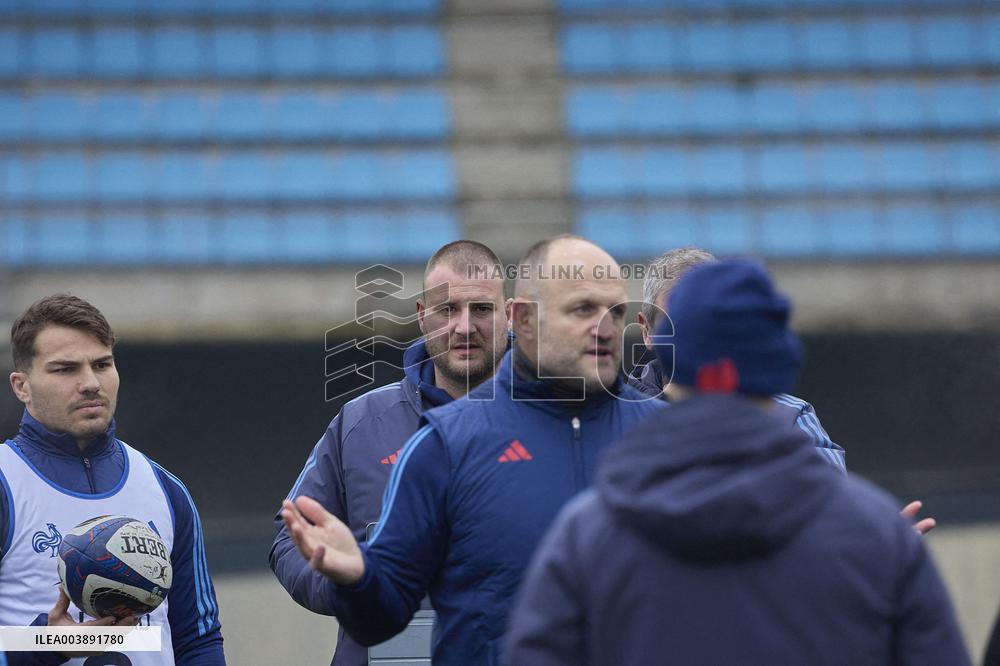 Training of the French rugby team - Marcoussis