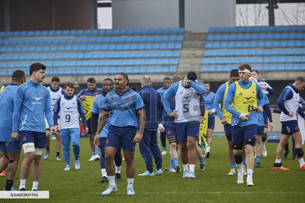 Training of the French rugby team - Marcoussis