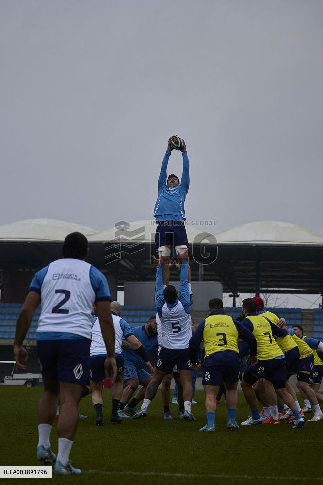 Training of the French rugby team - Marcoussis