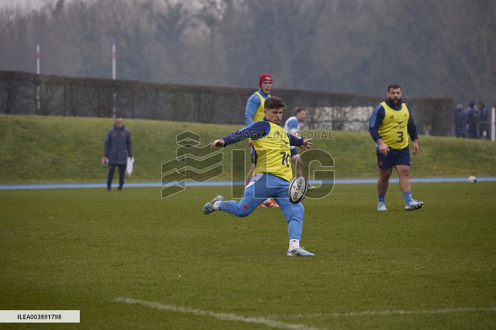 Training of the French rugby team - Marcoussis