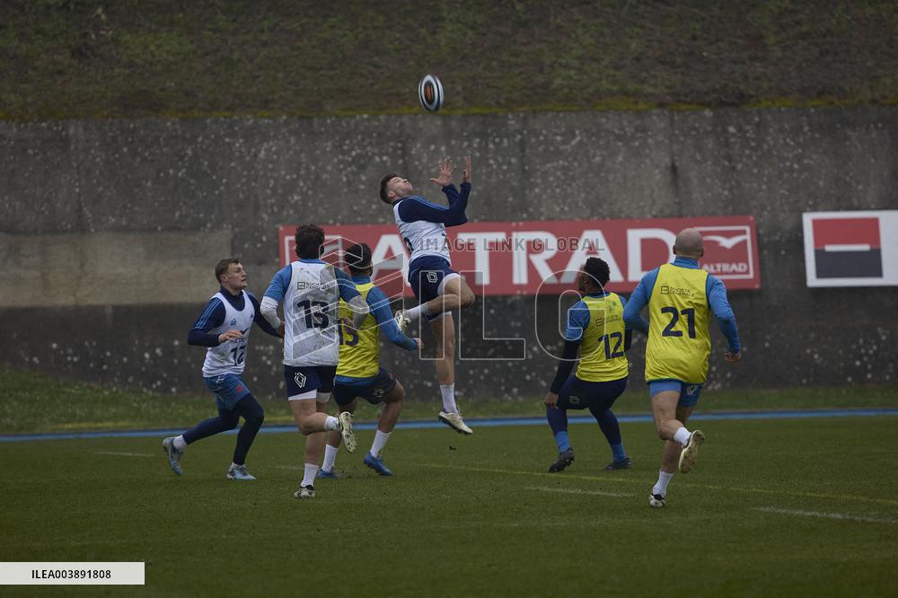 Training of the French rugby team - Marcoussis