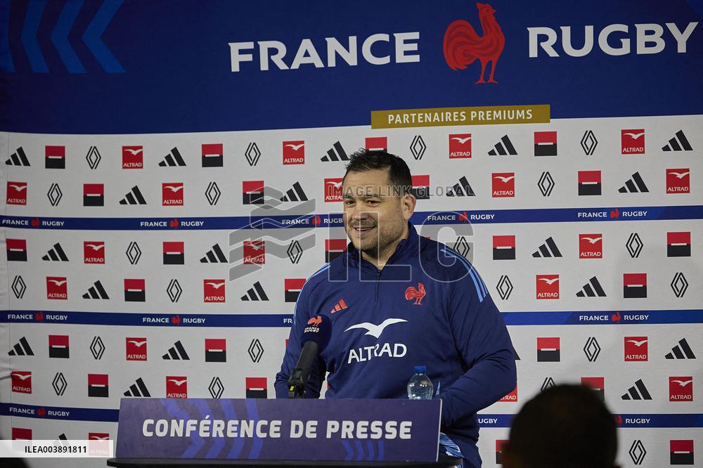 Training of the French rugby team - Marcoussis