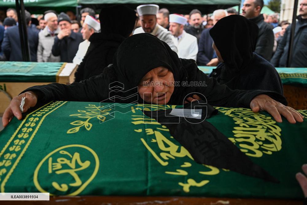 President Erdogan At The Funeral Of Victims In Kartalkaya Hotel Fire Tragedy
