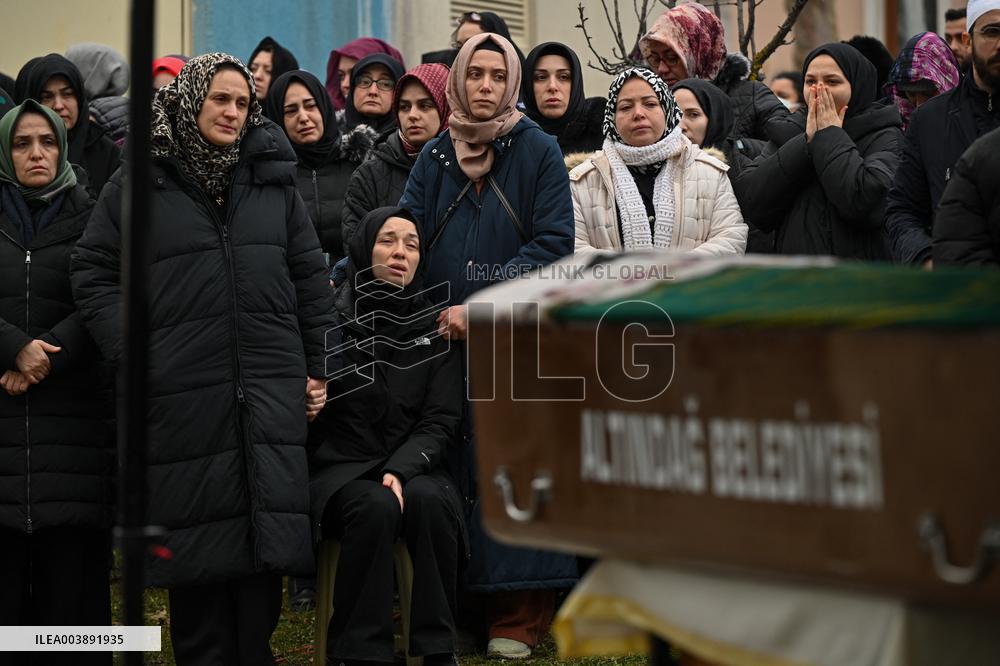 President Erdogan At The Funeral Of Victims In Kartalkaya Hotel Fire Tragedy