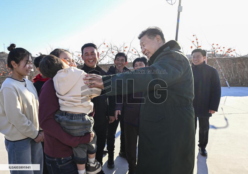 Xi Jinping Visit People Affected by Floods - China