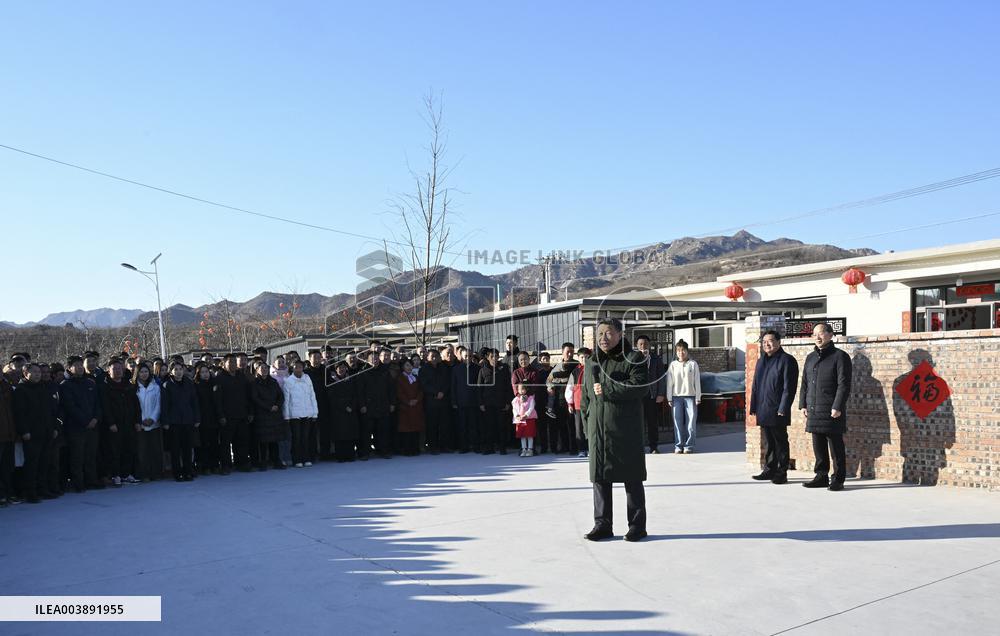 Xi Jinping Visit People Affected by Floods - China