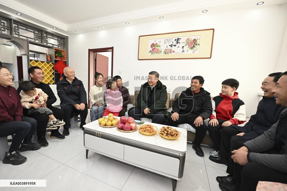 Xi Jinping Visit People Affected by Floods - China