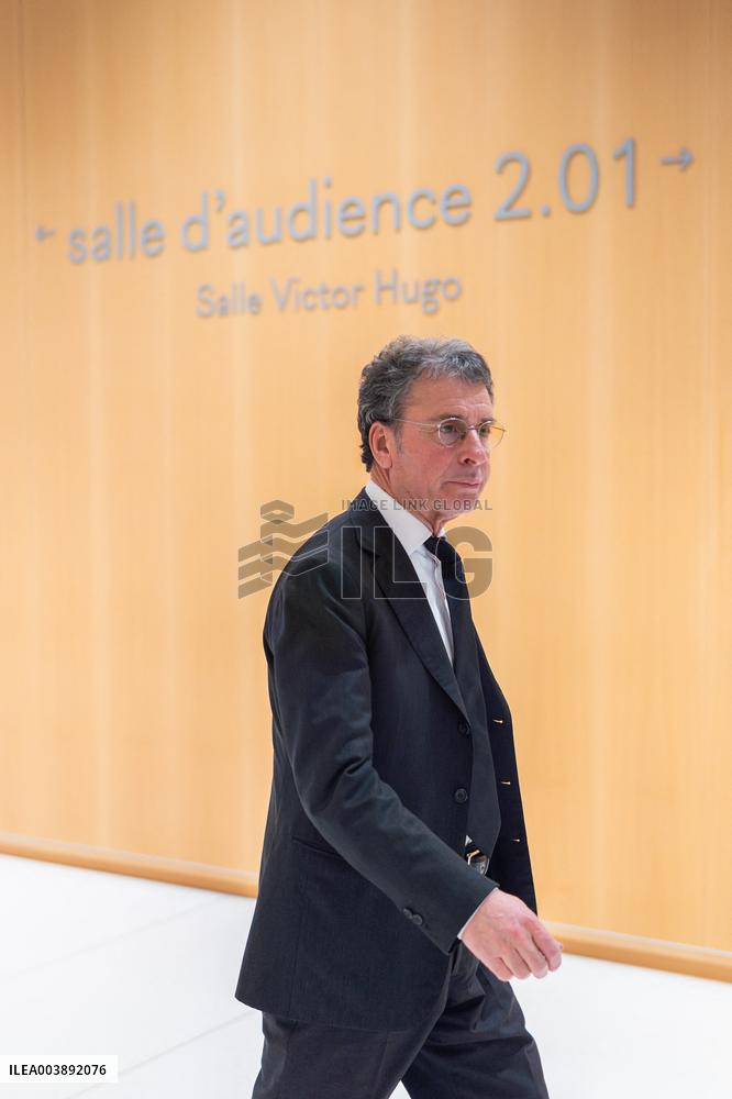 Nicolas Sarkozy trial during a break for illegal campaign financing from Lybia - Paris AJ
