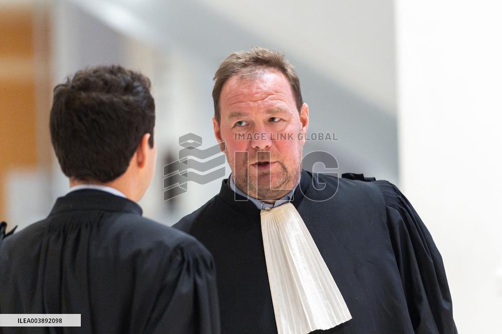 Nicolas Sarkozy trial during a break for illegal campaign financing from Lybia - Paris AJ