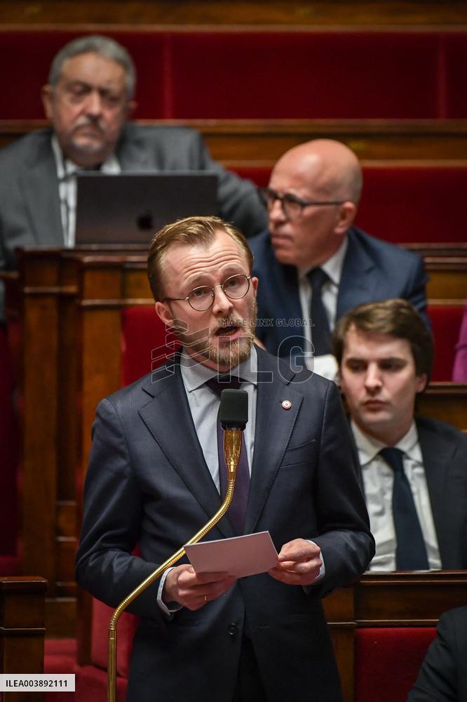 Questions to the government at the National Assembly in Paris FA