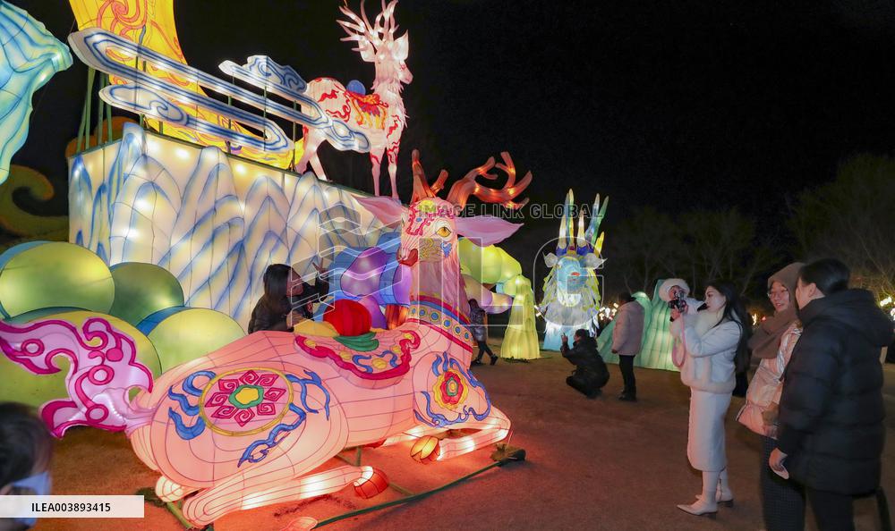 Tourists Enjoy Festive Lanterns in Huaian