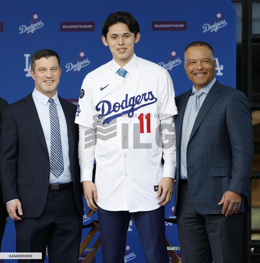 Baseball: New Los Angeles Dodger Roki Sasaki