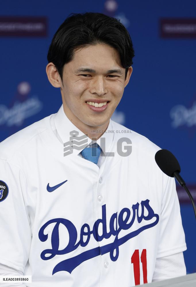 Baseball: New Los Angeles Dodger Roki Sasaki
