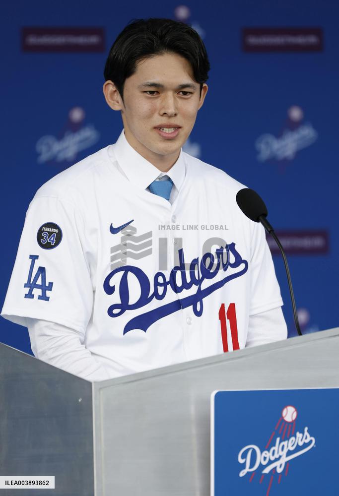 Baseball: New Los Angeles Dodger Roki Sasaki