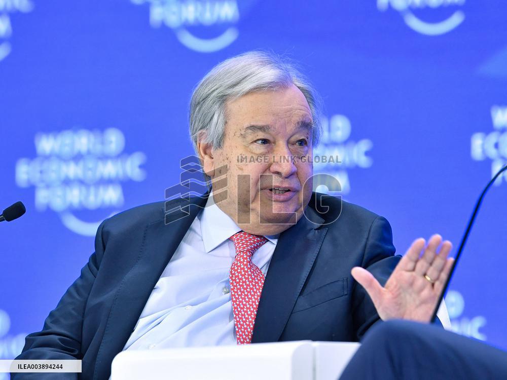 Antonio Guterres At World Economic Forum Annual Meeting - Davos