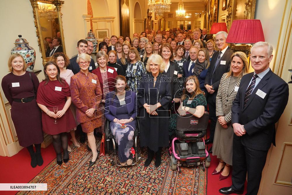 Queen Camilla At British Equestrian Teams Reception - London