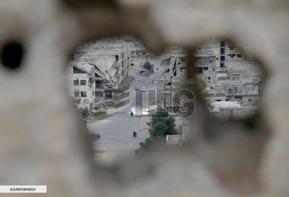 View Of The War-Torn Daraa City - Syria