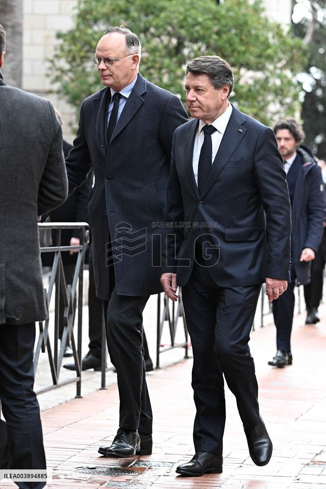 NO TABLOIDS - Didier Guillaume Funeral - Monaco
