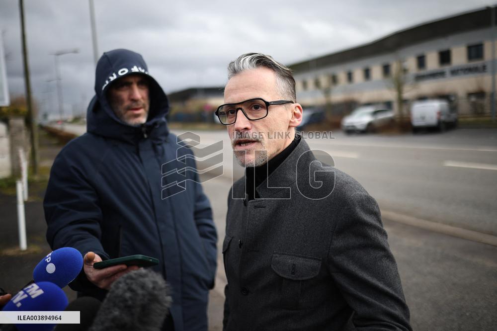Monique Oliver's Lawyer Outside The Police Station - Argentan