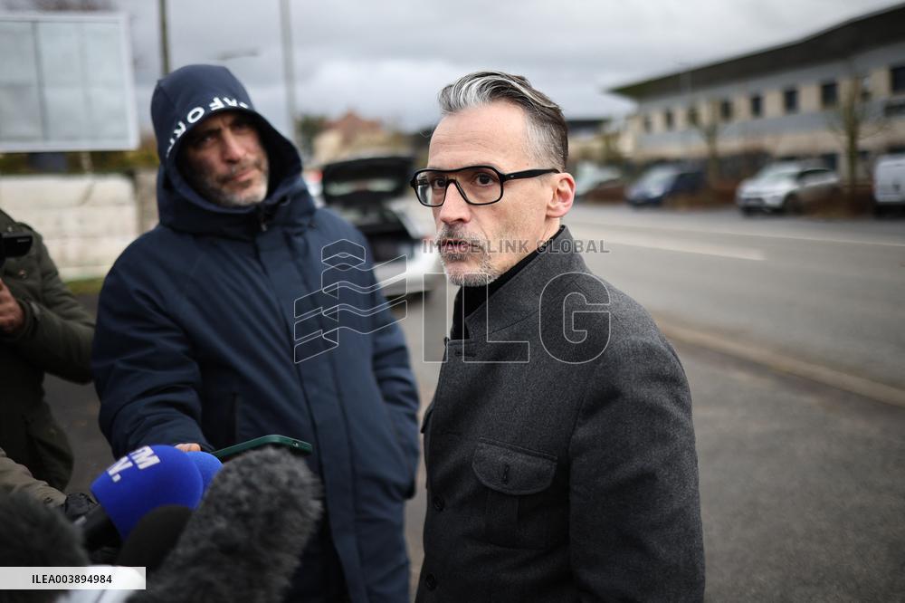 Monique Oliver's Lawyer Outside The Police Station - Argentan