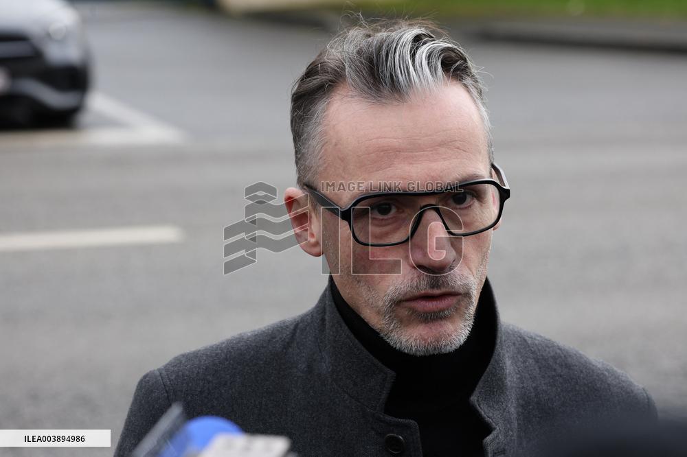 Monique Oliver's Lawyer Outside The Police Station - Argentan