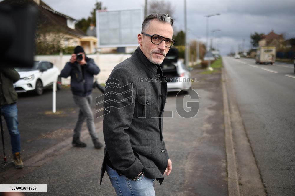 Monique Oliver's Lawyer Outside The Police Station - Argentan