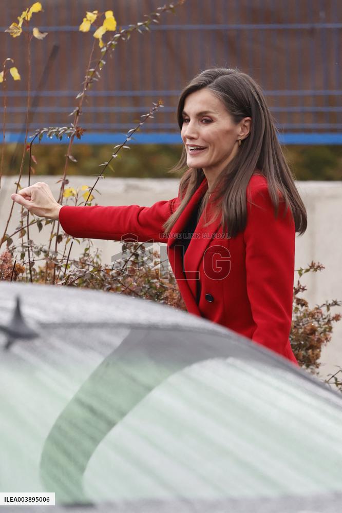 Queen Letizia Visits Think Equal Program - Madrid