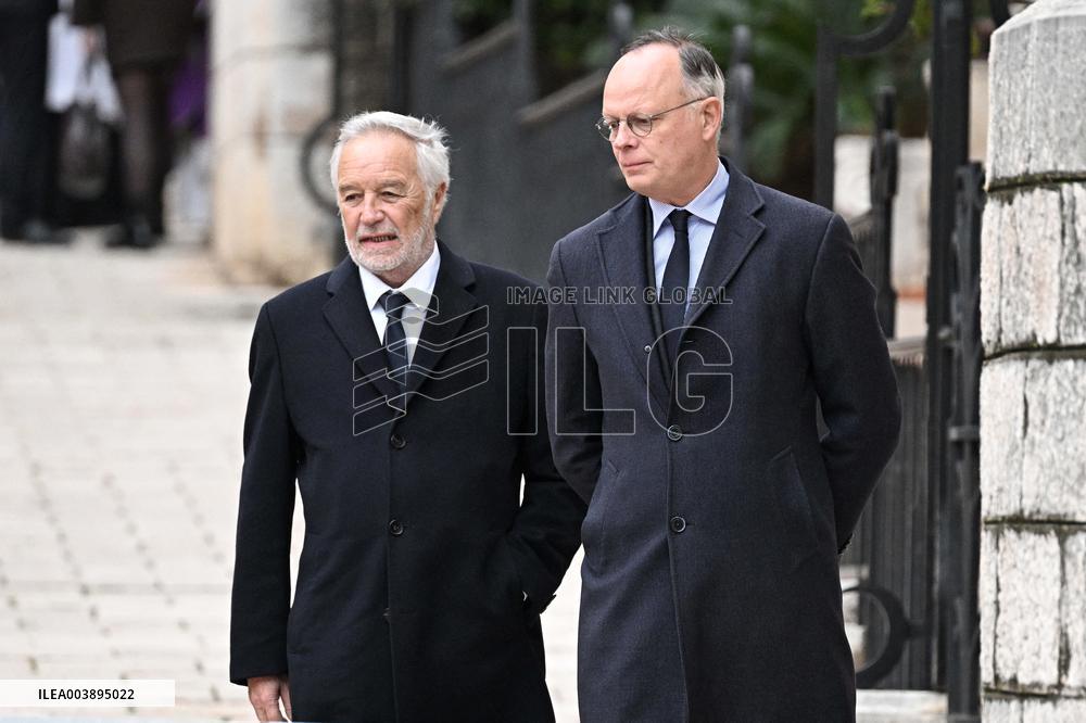 NO TABLOIDS - Didier Guillaume Funeral - Monaco