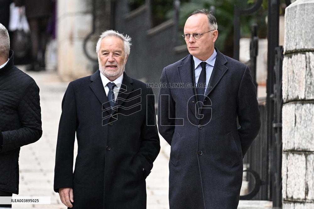 NO TABLOIDS - Didier Guillaume Funeral - Monaco