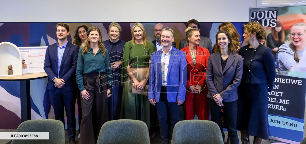 Queen Máxima Makes A Working Visit To The Join Us Foundation - Hertogenbosch