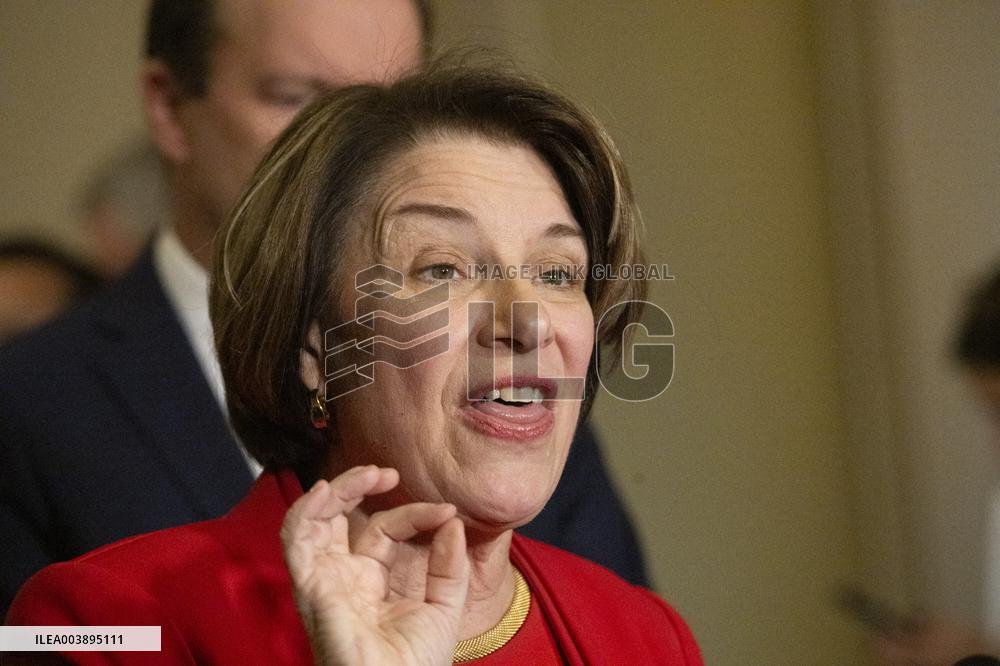 US Senate Democrats Weekly Luncheon Press Conference - DC