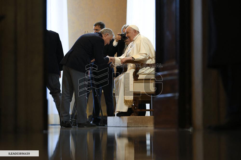 Pope Francis In Private Audience - Vatican