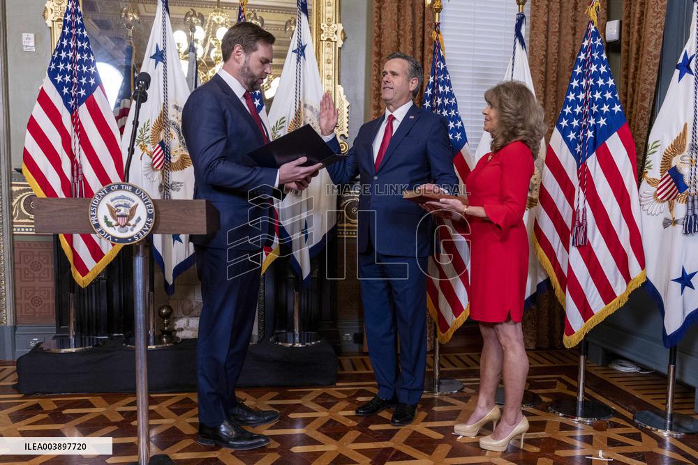 Vice President JD Vance swears in John Ratcliffe as Director of the Central Intelligence Agency