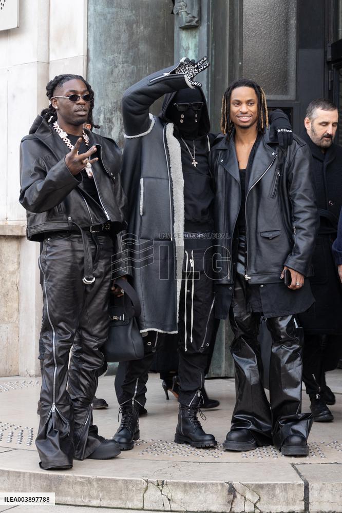PFW - Rick Owens - Arrivals NB