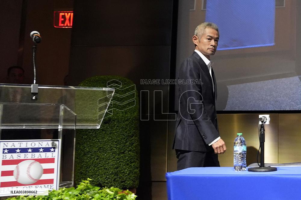 Baseball: Ichiro at press conference