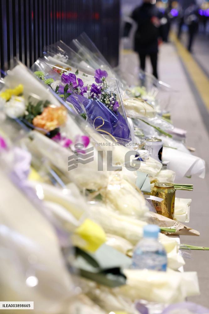 Site of random stabbing attack in Japan