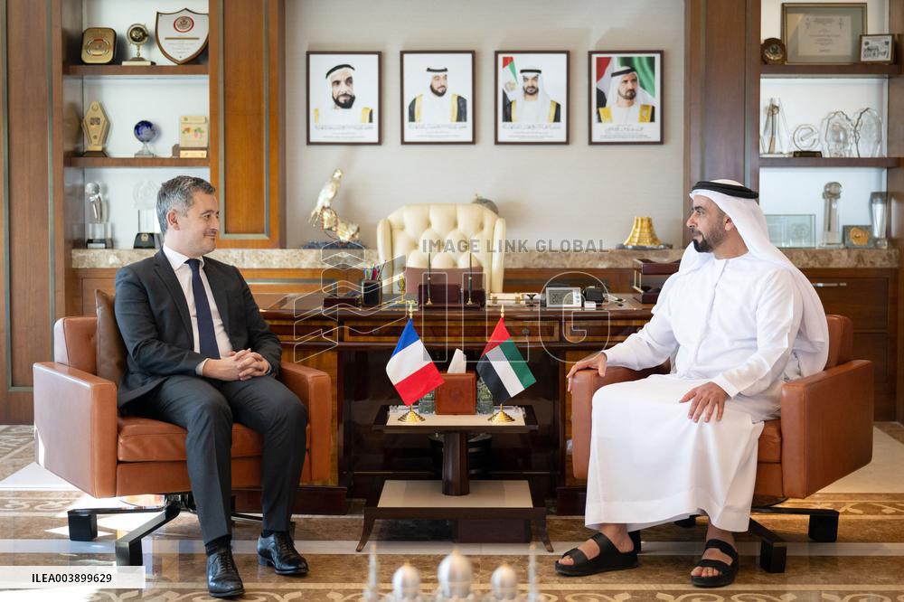 Gerald Darmanin Meeting UAE Justice Minister - Abu Dhab