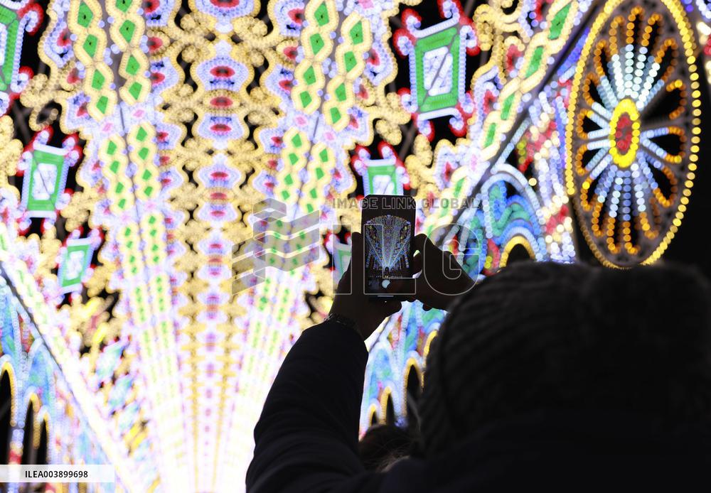 Illumination event in Kobe in memory of quake victims